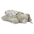 Coperta POFFY DUO 90x75cm, con cuscino animale 45x30cm BEIGE